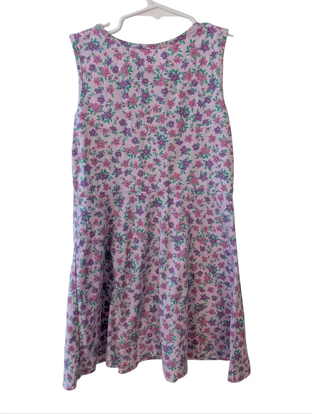 The Children's Place Girls' Pink Floral Knot-Front Dress Cotton Size 5T - Picture 3 of 9